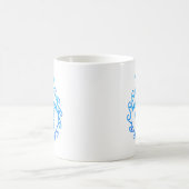 Ocean Blue Tribal Turtle Kauai Kaffeetasse (Mittel)