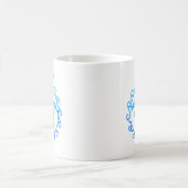 Ocean Blue Tribal Turtle Maui Kaffeetasse (Mittel)