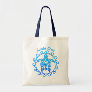 Ocean Blue Tribal Turtle Santa Cruz Tragetasche