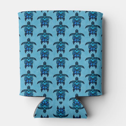 Ocean Blue Tribal Turtles Dosenkühler (Rückseite)