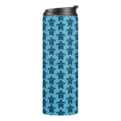 Ocean Blue Tribal Turtles Thermosbecher (Nach links gedreht)