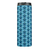 Ocean Blue Tribal Turtles Thermosbecher (Rückseite)