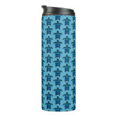 Ocean Blue Tribal Turtles Thermosbecher (Nach rechts gedreht)