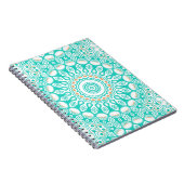 Ocean Blue Turquoise Medallion Notizblock (Rechte Seite)