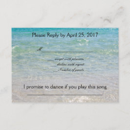 Ocean Blue UAwg mit Song Request RSVP Karte