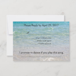 Ocean Blue UAwg mit Song Request RSVP Karte