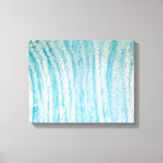 Ocean Blue und White Abstrakt Canvas drucken Leinwanddruck (Vorderseite)