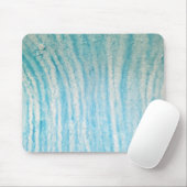 Ocean Blue und White Abstrakt Canvas Print Triptyc Mousepad (Mit Mouse)
