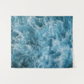 Ocean Blue Wandteppich (Vorderseite (Horizontal))