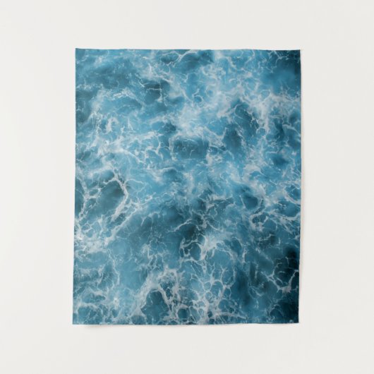 Ocean Blue Wandteppich (Vorderseite)