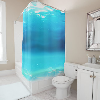Ocean Blue Water Shower Curtain Duschvorhang