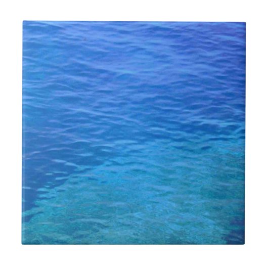 Ocean blue water waves fliese (Vorderseite)