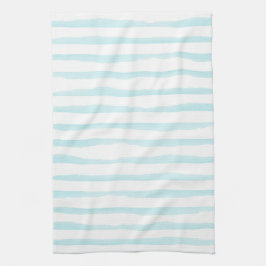 Ocean blue watercolor Streifen Küche Handtücher