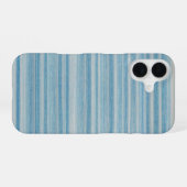 Ocean Blue Watercolor Stripe Phone Case iPhone 16 Hülle (Rückseite (Horizontal))