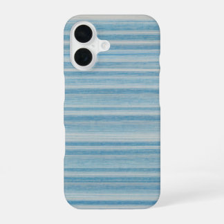 Ocean Blue Watercolor Stripe Phone Case iPhone 16 Hülle