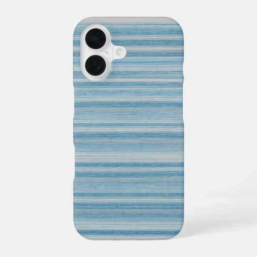 Ocean Blue Watercolor Stripe Phone Case iPhone 16 Hülle (Rückseite)