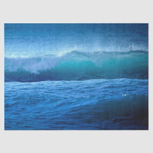 Ocean Blue Wave 4 20x30 Dekoupage Tissue Paper Seidenpapier (Vorderseite)
