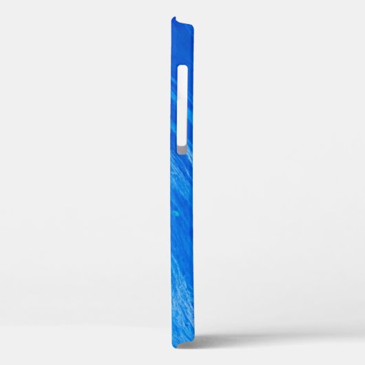 Ocean Blue Waves Sommerzeit Case-Mate iPhone Hülle (Rückseite / Links)