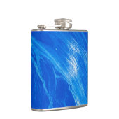Ocean Blue Waves Sommerzeit Flachmann (Rechts)