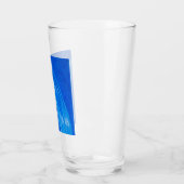 Ocean Blue Waves Sommerzeit Glas (Links)