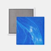 Ocean Blue Waves Sommerzeit Magnet (Vorderseite/Rückseite)