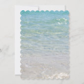 Ocean Blue Wedding Einladung (Rückseite)