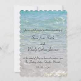 Ocean Blue Wedding Einladung
