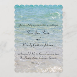 Ocean Blue Wedding Einladung