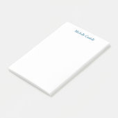 Ocean Blue & White Beruflich Einzigartig klassisch Post-it Klebezettel (angewinkelt)