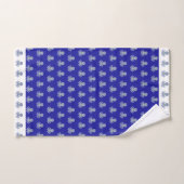 Ocean Blue White Trim Octopus Kinder Badetuch Set (Handtuch)