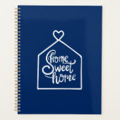 Ocean Blue Zuhause Sweet Zuhause Planer (Vorderseite)