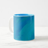 Ocean Blue Zweifarbige Tasse (Vorderseite Links)