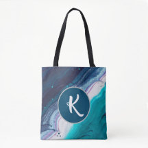 Ocean Blues Abstrakt Monogram