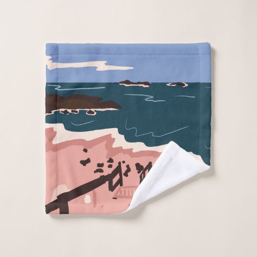 Ocean Blues Badhandtuch Set (Waschlappen)