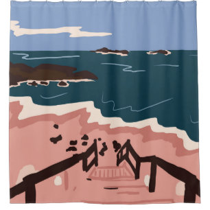 Ocean Blues Duschvorhang