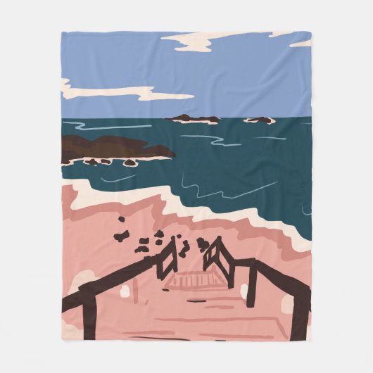 Ocean Blues Fleecedecke (Vorderseite)