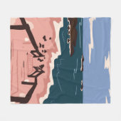 Ocean Blues Fleecedecke (Vorderseite (Horizontal))