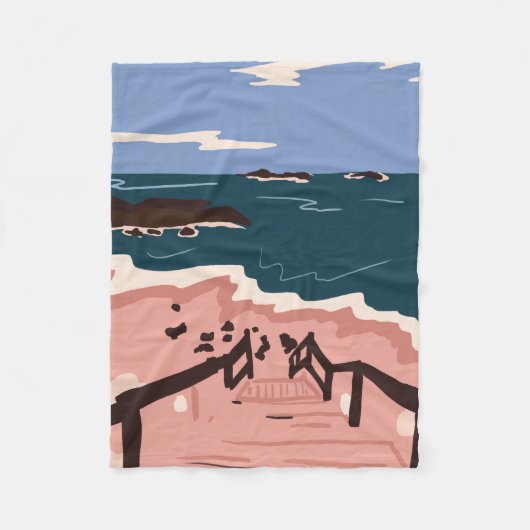 Ocean Blues Fleecedecke (Vorderseite)