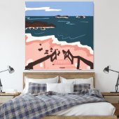 Ocean Blues Leinwanddruck (Insitu (Schlafzimmer))