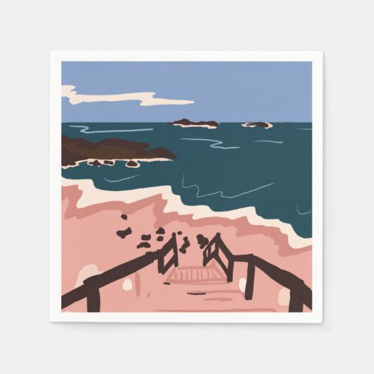 Ocean Blues Serviette (Vorderseite)