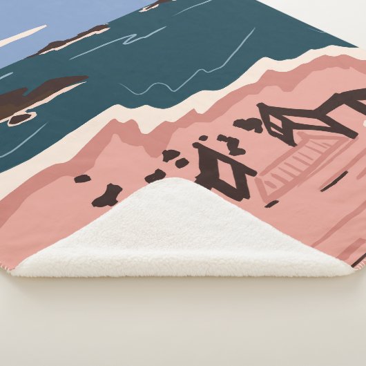 Ocean Blues Sherpadecke (3/4)