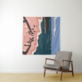 Ocean Blues Wandteppich (Beispiel (Horizontal))