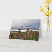 Ocean Blume Erwachsene Taufkarte Karte (Gelbe Blume)