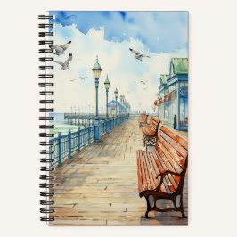 Ocean Boardwalk 5.5" x 8.5" SpiralNotebook Notizblock