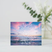 Ocean Boho Mandala | Postkarte (Stehend Vorderseite)