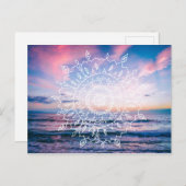 Ocean Boho Mandala | Postkarte (Vorne/Hinten)
