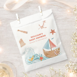 Ocean Boy Adventure Sailboat Babydusche Geschenktütchen