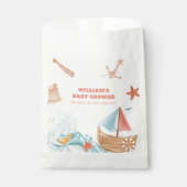 Ocean Boy Adventure Sailboat Babydusche Geschenktütchen (Vorderseite)