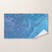 Ocean Breeze 3 Blue Purple Abstract Bath Towel Set (Handtuch)