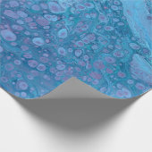 Ocean Breeze 3 Blue Purple Abstract Wrapping Paper Geschenkpapier (Ecke)